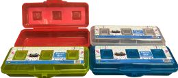 48 Bulk Pencil Box Double Sided