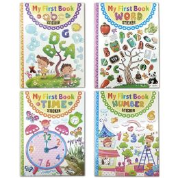 48 Bulk kid's learning book letters, time, words and numbers
