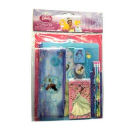 24 Bulk 11pc Stationery Set Princess