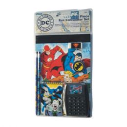 24 Bulk 7pc Stationery Set Dc Comics