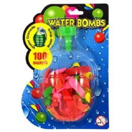 72 Bulk Water Balloons 100ct W/ Filler