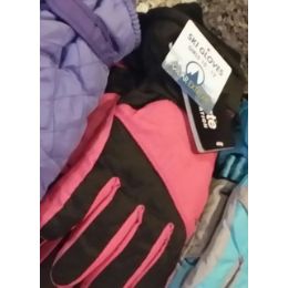 24 Bulk Girls Ski Glove - W/thinsulate