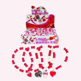 48 Bulk Valentine's Stretchable Bracelet