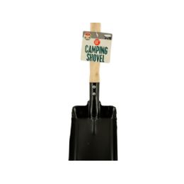 24 Bulk Camping Shovel With Wood Handle