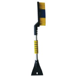 12 Bulk Pride Snow Brush 25 In With Ice Scraper