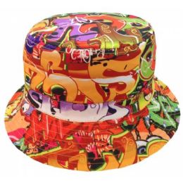 graffiti bucket hat
