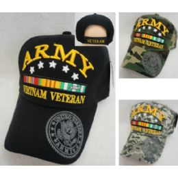 12 Bulk Licensed Army [vietnam Veteran] *assorted Colors