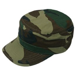 24 Bulk Fitted Army Military Cadet In Camo Green
