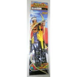 72 Bulk Indian Bow And Arrow Archery Set
