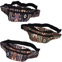 120 Bulk Fabric Fanny Bag With An Adjustable Waist Strap (dimensions: 15 X 5 X 3)