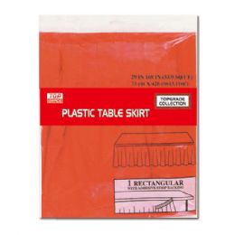 72 Bulk Table Skirt Red Valentines