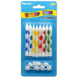 96 Bulk Eight Count Birthday Candle With Cap