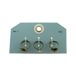 60 Bulk Multiple Antique Style Gold Tone Rings Set