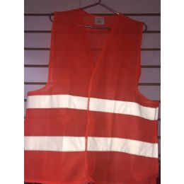72 Bulk Super Reflective Safety VesT--Orange Only
