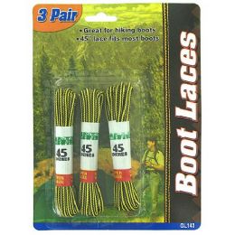 24 Bulk 3 Pair Boot Laces