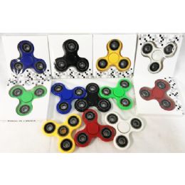 36 Bulk Solid Color Fidget Spinners Assorted