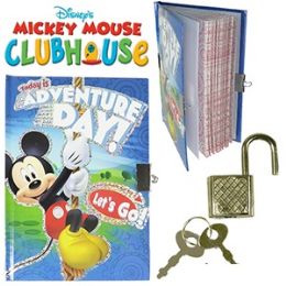48 Bulk Disney Mickey's Clubhouse Diary W/ Lock.