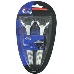 24 Bulk Men's Quadruple Blade Disposable Razors