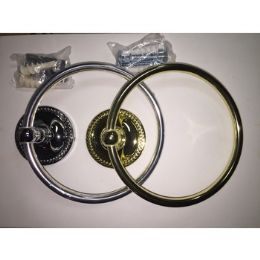 48 Bulk Brass And Silver Towel Rings