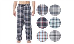 36 Bulk Men's Short Cotton Pajama Bottoms Assorted Colors And Sizes