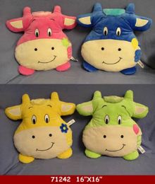 12 Bulk 6" X 16" Cow Pillow