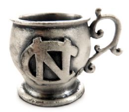 16 Bulk Small Mug Made Of Pewter With The University Of North Carolina Symbol