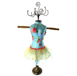 60 Bulk Light Blue Ornate Jewelry Display Doll