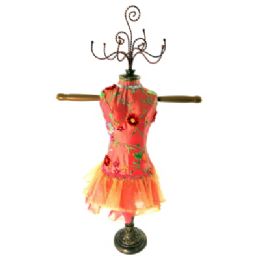60 Bulk Pink Ornate Jewelry Display Doll