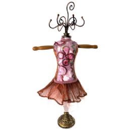 60 Bulk Purple And Brown Ornate Jewelry Display Doll
