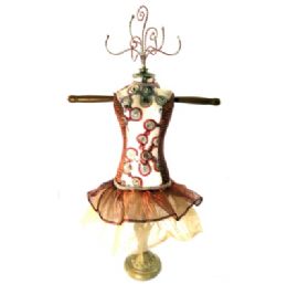 60 Bulk Tan And Brown Ornate Jewelry Display Doll