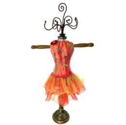 5 Bulk Pink Ornate Jewelry Display Doll