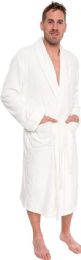 4 Bulk Shawl Collar Bath Robes In Robe In White Cashmere