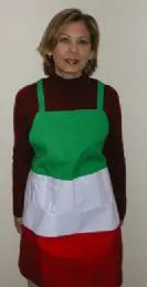 24 Bulk Apron 34 X 30 1 Pocket In Red, White, Green