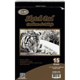 12 Bulk Sketch pad, 14X22, 15 sheets
