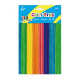 96 Bulk Colored Wooden Craft Stick