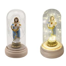 12 Bulk Led Virgin Mary Figurine White 20cm