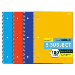 36 Bulk 5-sub 150-Piece spiral notebook college ruled
