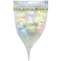 108 Bulk 6 Count Foam Bunny Picks