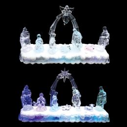 6 Bulk Led Musical Religious Decoration 18cm