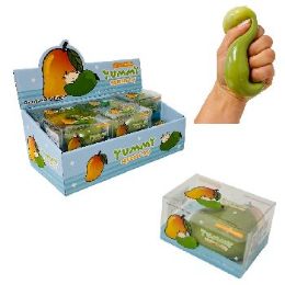 24 Bulk 3" Crunchy Mango Squishy Toy