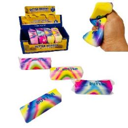24 Bulk Slow Rising Squishy Butter 5"X1.5" Light Tie-Dye