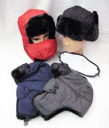 36 Bulk Mens Winter Pilot Hat Assorted