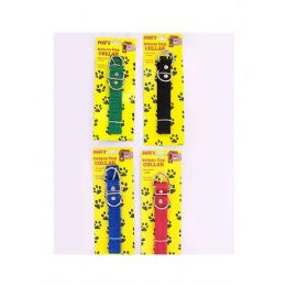 24 Bulk Nylon Adjustable Dog Collar