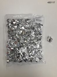 36 Bulk Plastic Decoration Stones In Silver