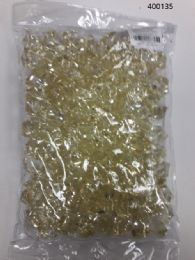 36 Bulk Plastic Decoration Stones In Gold