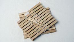 144 Bulk Wood Clothes Pin 40 pc