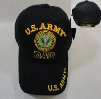 24 Bulk Licensed Us Army Dad Ball Cap *black Only