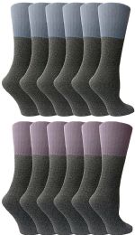 12 Bulk 12 Pairs Of Socksnbulk Women's Thermal Winter Warm Socks, Sock Size 9-11