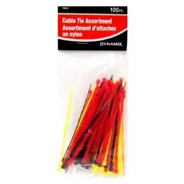 144 Bulk 100 Piece Assorted Cable Ties