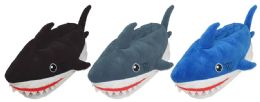36 Bulk Childrens Fuzzy Shark Slippers